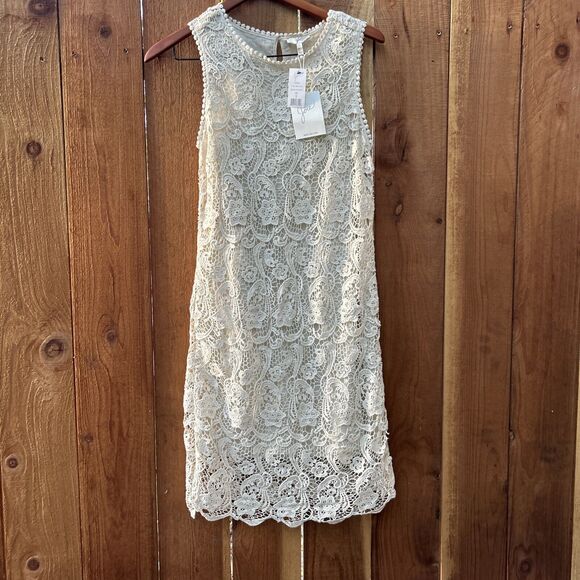 JOIE VIONNE CROCHET LACE Cream DRESS NWT Size Small MSRP $198 - Picture 5 of 16